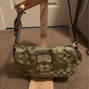 Lime green coach purse!